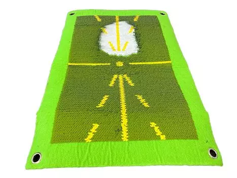 Гольф тренировочные листья для гольфа позволяют вам увидеть подход к тренировочному удару по траве для резинового коврика 24 x 48, одиночный коврик, коврик, отметки, отметки, свинг, коврик, утюг, зелёный