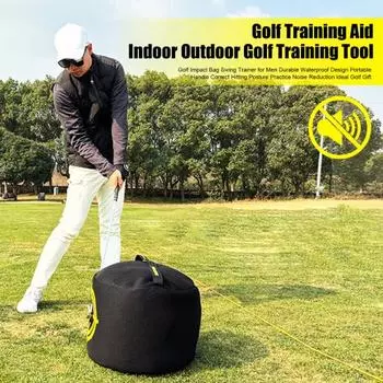 Гольф Ударная Сумка Бесшумный Тренажер для Гольфа Портативный Ударный Мешок Для Крытого И Открытого Воздуха