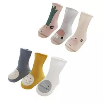 Гольфы Joy Multi Infant с натуральным принтом (3 типа х 2 комплекта), корейские детские товары