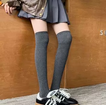 Гольфы с двойной иглой, цветные женские носки с микросжатием и узором Майяра, наколенники, складывающиеся носки One Size хаки