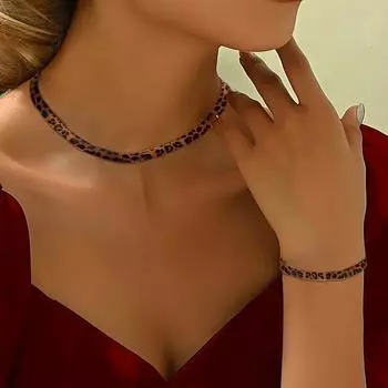 Gold Blade Chain Plain Chain Snake Bone Chain Flat Snake Chain Personalized Versatile Necklace Bracelet Jewelry Set