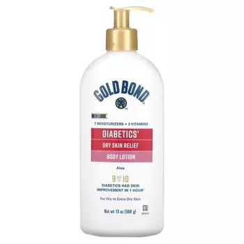 Gold Bond, Диабетический, лосьон для тела для сухой кожи, алоэ, 13 унций (368 г)