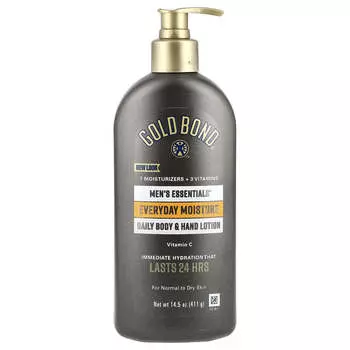 Gold Bond, Essentials for Men, увлажняющий лосьон Ultimate, свежий аромат, 411 г (14,5 унций)