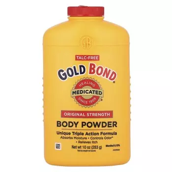 Gold Bond, пудра для тела, специальная формула тройного действия, оригинальная крепость, 10 унций (283 г)