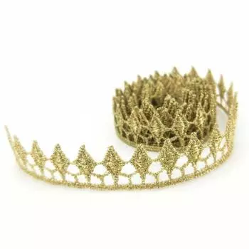 Gold Clothes Party Crafts Wedding Garments Accessories Lace Trims For Stage Performance Lace Ribbon A