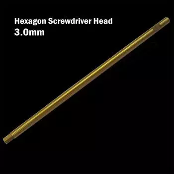 Gold Color HSS Hex Screwdriver Head for RC Planes and Helicopters 3.0mm