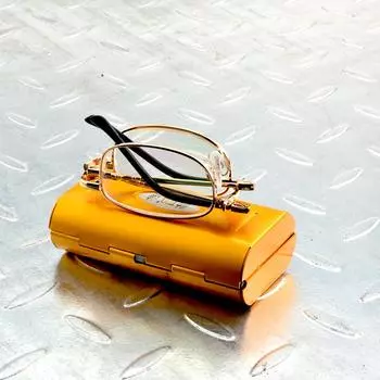 Gold Nickel-Copper Alloy Frame Reading Glasses Ultra-Light Portable Fold Full-Rim Spectacles +0.5 +0.75 +1 TO +6 +300 золотой