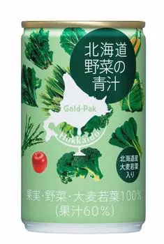 Gold Pack Hokkaido Vegetable Green Juice 160 г x 15 бутылок