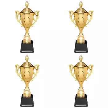 - Gold Plastic Trophy with Lid Gold Trophy Cup 8.5 in Sports Trophy for Game Rac