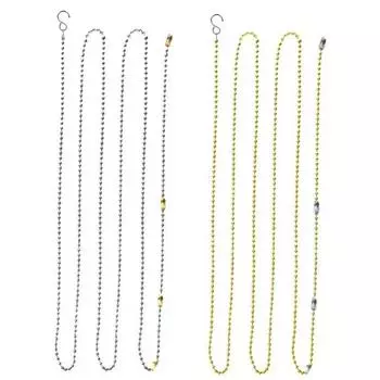 Gold Silver Volleyball Measure Chain Measure Tool Volleyball Net Height Chain Outdoor Training 1set