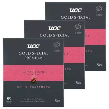 GOLD SPECIAL PREMIUM (Gold Special Premium) UCC GOLD SPECIAL PREMIUM Drip Coffee Floral Dance 5 cups x 3 pieces
