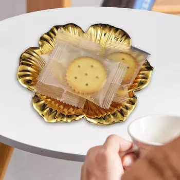 Подставка для торта с кольцом-держателем в золотистом тоне Style A