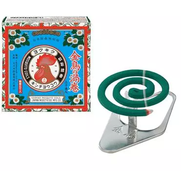 Golden Bird Whirlpool Mosquito Coil Mini Size 30 rolls 1 incense (includes holder)