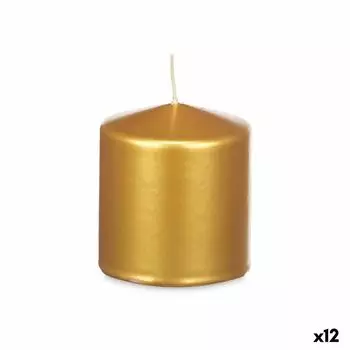 Golden Candle 9 x 10 x 9 cm (12 Units)