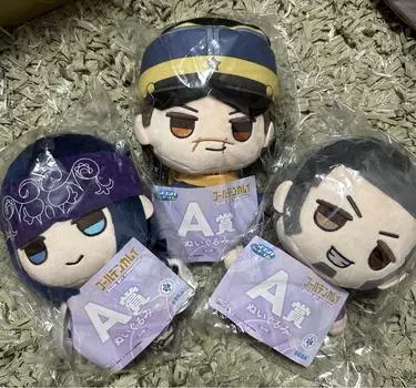 Golden Kamuy Plush Mascot 3 Types Set Sega Lucky Lottery A Prize