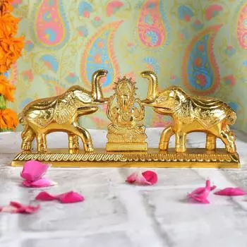 Golden Metal Kumkum Holder/Kumkum Box for Gifting,Pooja, Thali, Mandir, Home, Temple, Gifting Golden Kumkum Box with Laxmi Maa золотистый