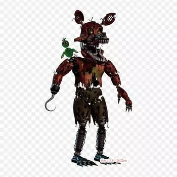 Golden Nightmare Foxy Five Nights At Freddy S 4 Fnaf W Утюг на термопереносной печати Виниловые нашивки Наклейка для одежды DIY Аппликации Моющиеся нашивки