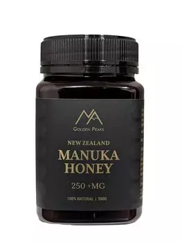 Golden Peaks Manuka Honey Высококачественный чистый новозеландский мед MGO сертифицированный Manuka Honey Негретый 250+ (500г)