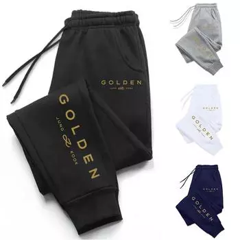 GOLDEN повседневные модные брюки для девочек, всесезонные, для дома и отдыха, удобные мягкие брюки для бега XS