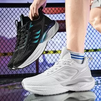 Golden Sapling 2025 Весенняя уличная обувь для мужчин и подростков Легкие дышащие сетчатые кроссовки Модная спортивная обувь Air Mesh Tide 36 белый