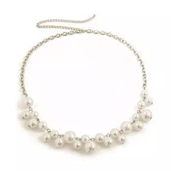 Golden Tassel Waistband Luxury Multilayer Body Chain Elegant Pearl Waist Chain Party Style A