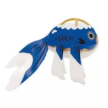 Goldfish Lantern Light Mascot Ken Elephant Gacha Gacha Capsule Toy [4. Blue] (Single Item)