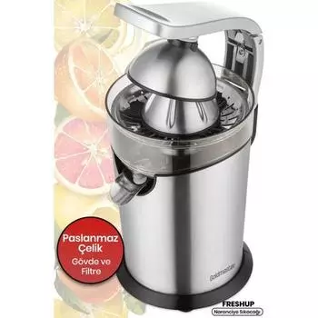 Goldmaster Freshup Inox Съемная литая ручка из нержавеющей стали Соковыжималка для цитрусовых