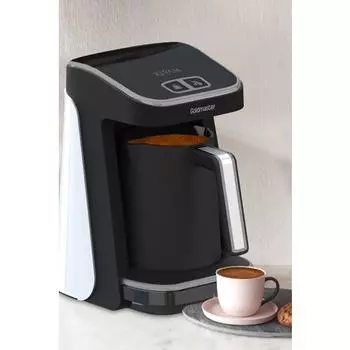 Goldmaster Kvam White Silver Большая камера с умным размещением Запатентованная турецкая кофемашина