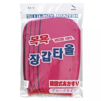 Goldsangsa, Отшелушивающее полотенце-перчатка, красное, 1 шт.