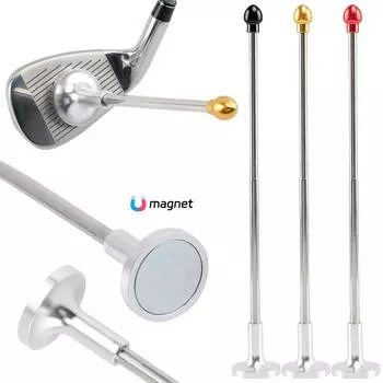 Golf Alignment Rods Golf Magnetic Alignment Tool Help Visualize and Aligns Your Golf Shot Golf Swing Trainer for Golf Practice чёрный