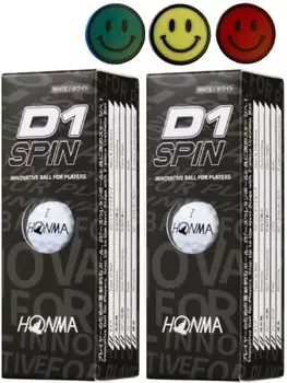 Golf ball D1 SPIN 2 sleeves with 3 ball marks (white_2 sleeves)