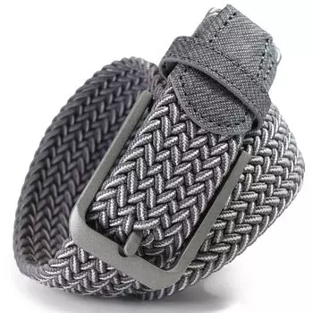 Golf Belt Belt Supervised by Prize King Stretch Mesh Elastic Stylish Present [Putrats] Men s [Simple Caddy] (Gray, 100cm)