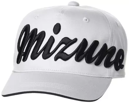 Golf Cap Flat Brim Logo Cap Hat E2MW2002 Gray Free Size [Mizuno] Men s серый