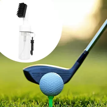 Golf Club Brush Groove Cleaner Lightweight Cleaning Compact with White with Hook
