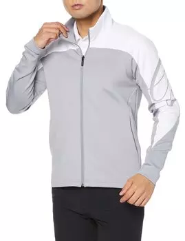 Golf Cut and Sew Jersey Jacket Recycled Polyester Stretch Sweat Absorbent Windproof UV Care DGMSJL52 GY00 Equivalent to Japanese Size 2L [DESCENTE