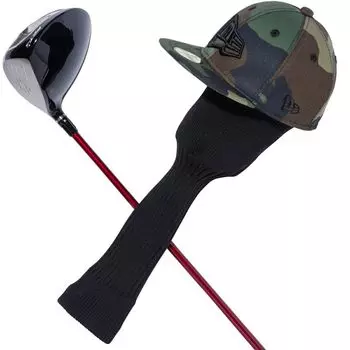 Golf Driver Head Cover Woodland Camo ONE SIZE GOLF HEAD COVER FL WCAMO BLK 25J [New Era]