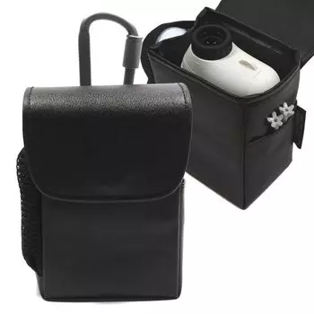 GOLF GEARS Устройство для измерения расстояния для гольфа Специальный чехол для хранения мячей Карман для хранения подставки под клюшку с карабином Pin-Eagle (черный) чёрный