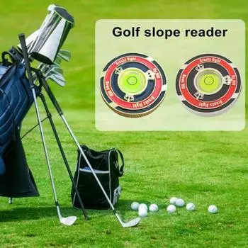 Golf Green Reader Высокоточный компактный размер Легкий портативный пузырьковый уровень Гольф-паттинг-зеленый помощник для чтения серебряный