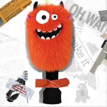 Golf head cover character fairway wood cover for FW club cover wood cover stuffed toy type easy to put on and take off comforting single item animal