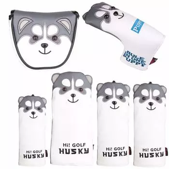 Golf head cover for driver 440cc 460cc for FW UT putter cover for magnetic type with Odyssey 2 pin type with Scotty Cameron dog for / wood, / utility,