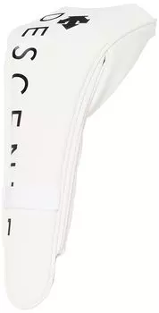 Golf Head Cover for Driver Magnetic Type Simple DQBTJG00 WH00 F [DESCENTE GOLF] (460cc Compatible) Men s (White)