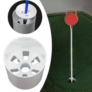 Golf Hole Cup Accessories Aluminum Putter Practice for Driving Range 10.8 x 10 cm