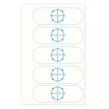 Golf Impact Tape Labels Golf Club Impact Stickers for Woods Irons and Putters Golf Swing Tape Self-Teaching Sweet Spot 3