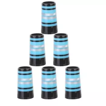 Golf Iron Ferrules Compatible with Tapered Steel Shafts Parallel Shafts Made of Heavy Duty ABS Material Pack of 10 Blue Multi-Ring 0.355 / 0.370