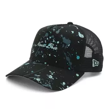 Golf Mesh Cap Cotton Splash Black FREE GF 940AFTR SPLASH PAINT BLK 14391345 NER36G3345 [New Era] 9FORTYA-FRAME чёрный
