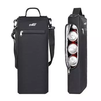 Golf Outdoor Tote Bag Drink Wine Insulated Bag Golf Car Cooler Ice Bag Large Capacity Portable чёрный