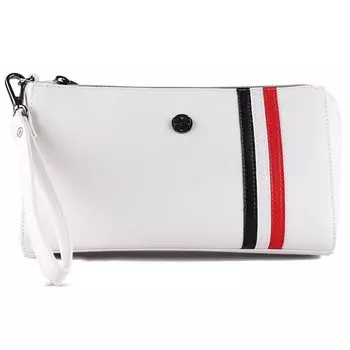 Golf Pouch Round Bag Stylish Wide Storage Strap Accessory Case Golf Equipment [TECH SKIN] (White) белый
