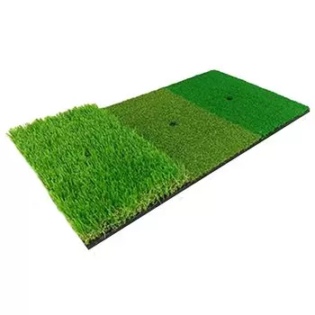 Golf Practice Mat Artificial Grass Home Outdoor Indoor Practice Swing Driver Iron Swing Putter Grass 3 (3060cm Types) зелёный