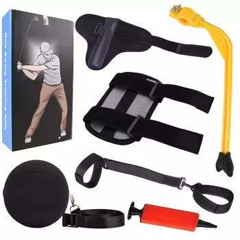 Golf Practice Tool Arm and Leg Pose Corrector Curved Arm Reminder Wrist Corrector Swing Trainer Set Golf Training Equipment