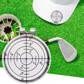 Golf Putt Green Reader с зажимом для шляпы, высокая точность, компактный размер, портативный пузырьковый уровень, приспособление для игры в гольф, аксессуары для гольфа зелёный